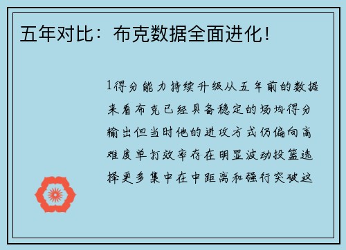 五年对比：布克数据全面进化！